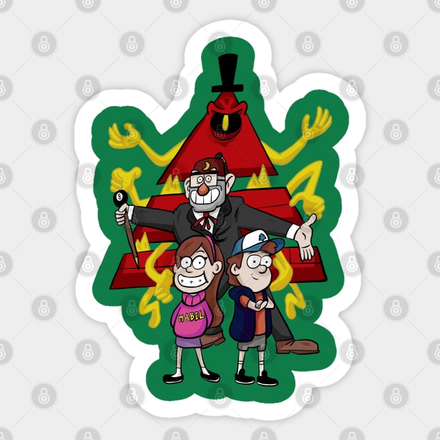 Gravity Falls Sticker by Black Snow Comics